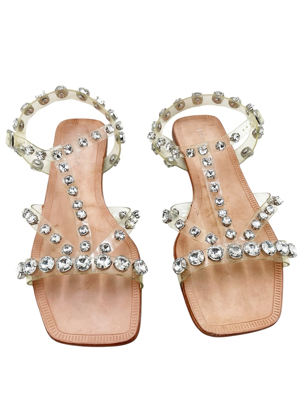 {Jeffery Campbell}Calath-Jv Crystal Embellished Strappy Sandals